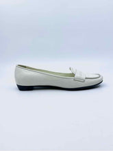 Load image into Gallery viewer, PRADA Size 5.5 White Leather Solid Flats
