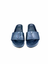 Load image into Gallery viewer, YVES SAINT LAURENT Size 6.5 Black Leather Solid Sandals
