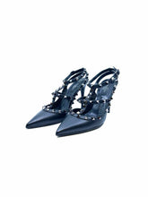 Load image into Gallery viewer, VALENTINO Size 8 Black Leather Pumps
