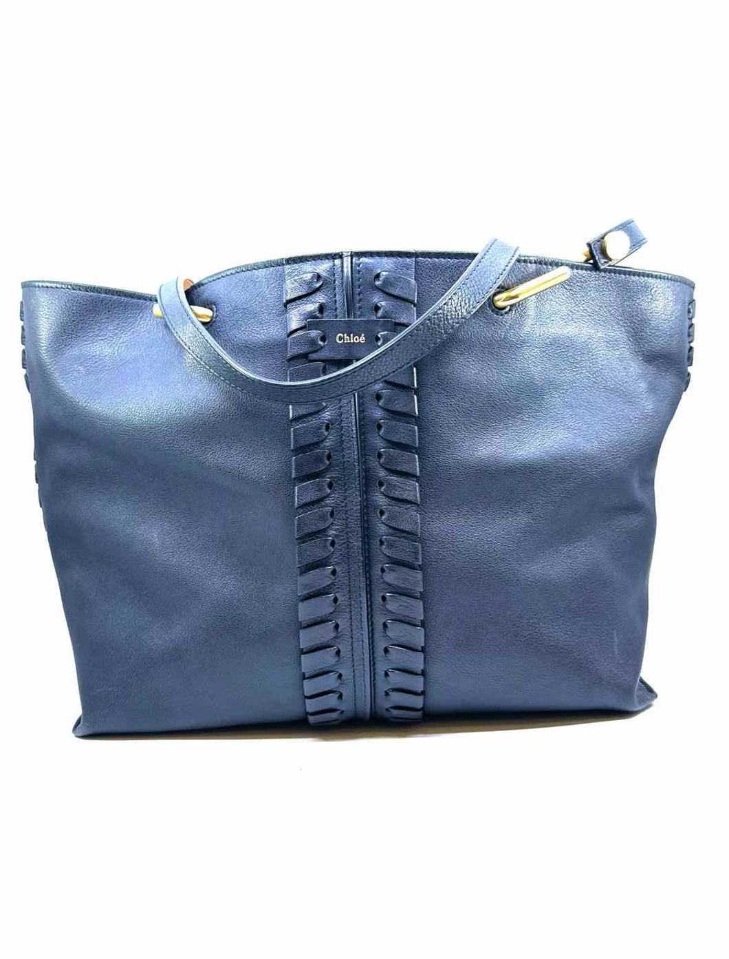 CHLOE Black Leather Solid Handbag