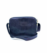 Load image into Gallery viewer, SALVATORE FERRAGAMO Navy Lizard Solid Handbag
