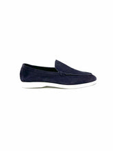 Load image into Gallery viewer, LORO PIANA Summer Walk Size 44 Grey Suede Solid Loafers
