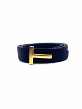 Load image into Gallery viewer, TOM FORD Size 38 Black, Brown Men's Belt
