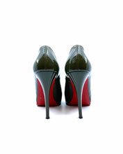 Load image into Gallery viewer, PRADA Size 8 Black Patent Leather Solid Wedge
