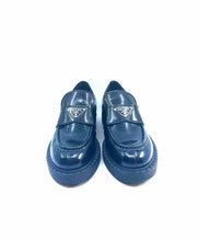 Load image into Gallery viewer, PRADA Size 40 Black Leather Loafers
