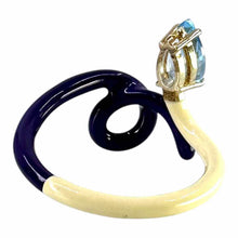 Load image into Gallery viewer, BEA BONGIASCA 9K Blue Ring
