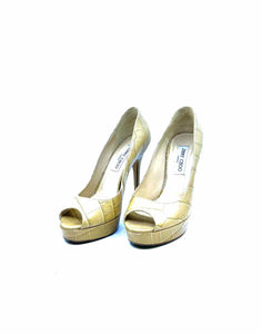 JIMMY CHOO Size 7 Beige Pumps