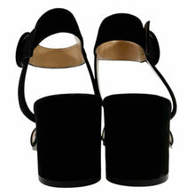 Load image into Gallery viewer, GIANVITO ROSSI Size 10 Black Suede Solid Sandals
