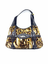 Load image into Gallery viewer, GUCCI Brown, beige Velvet Horsebit Handbag
