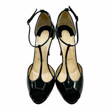 Load image into Gallery viewer, CHRISTIAN LOUBOUTIN Size 9 Black Patent Leather Pumps
