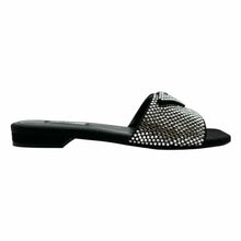 Load image into Gallery viewer, PRADA Satin Crystal Slide | 9
