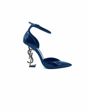 Load image into Gallery viewer, SAINT LAURENT Size 8 Black Patent Leather Pumps
