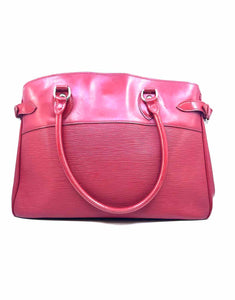 LOUIS VUITTON Passy GM Red Leather Epi Handbag