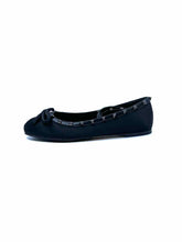 Load image into Gallery viewer, VALENTINO Size 11 Black Satin Solid Flats
