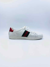 Load image into Gallery viewer, GUCCI Size 10 White Leather Sneakers
