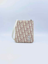 Load image into Gallery viewer, CHRISTIAN DIOR Pink, Cream Canvas Monogram Handbag
