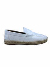 Load image into Gallery viewer, HERMES Size 9 White Leather Loafers

