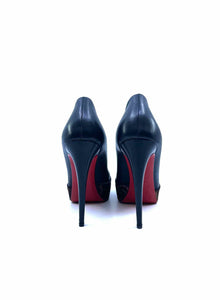 CHRISTIAN LOUBOUTIN Size 10 Brown, black Leather Pony Hair Cheetah print Pumps