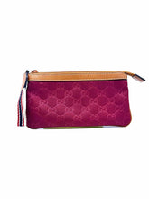 Load image into Gallery viewer, GUCCI Maroon Nylon Monogram Wristlet
