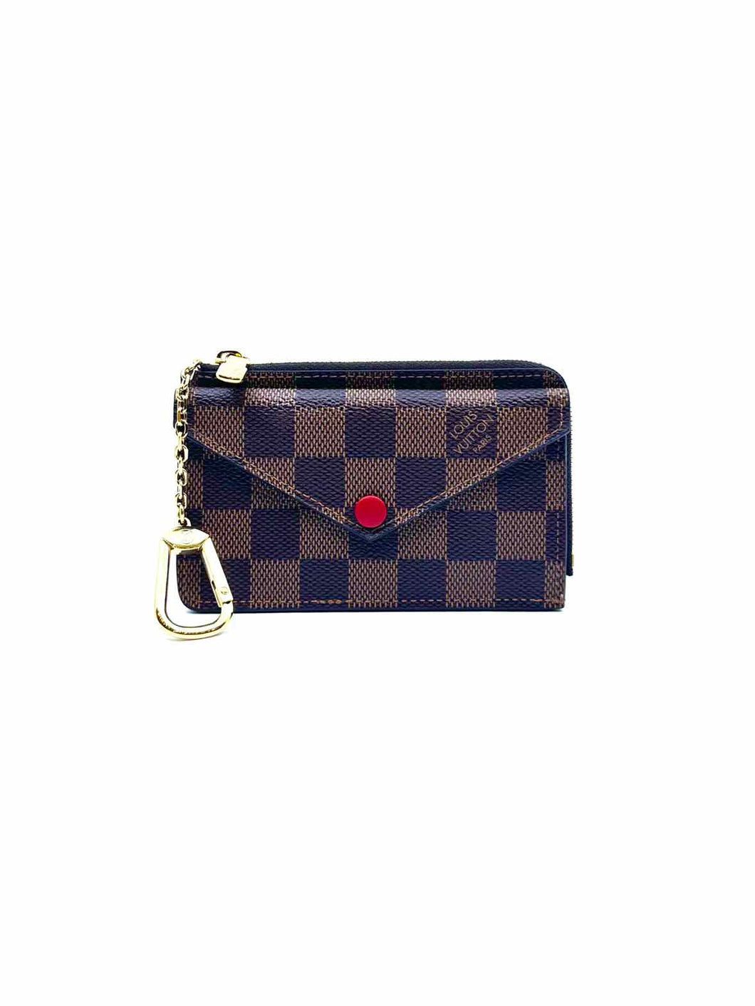 LOUIS VUITTON Recto Verso Brown Coated canvas Damier Card Holder