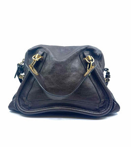 CHLOE Paraty Brown Leather Solid Handbag
