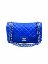 Load image into Gallery viewer, CHANEL Electric Blue Lambskin Quilted Handbag
