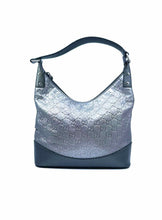 Load image into Gallery viewer, GUCCI Gunmetal Leather Metallic Handbag
