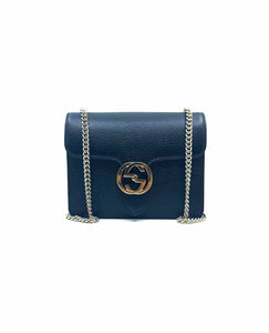 GUCCI Black Leather Pebble Wallet