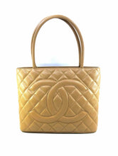 Load image into Gallery viewer, CHANEL Beige Leather Quilted Tote
