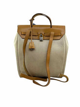 Load image into Gallery viewer, HERMES Herbag Beige Canvas Lace Solid Backpack
