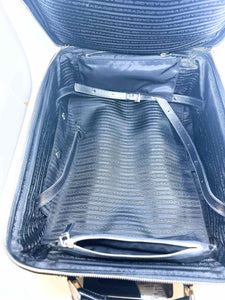 PRADA Black Nylon Rolling Luggage