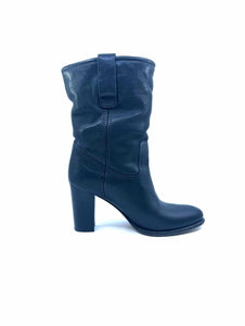 BURBERRY Size 7 Black Ankle Boot