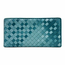 Load image into Gallery viewer, BOTTEGA VENETA Blue Leather Wallet
