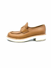 Load image into Gallery viewer, PRADA Size 10 Camel Leather Solid Loafers

