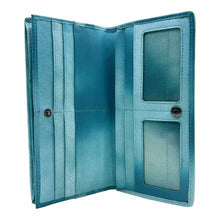 Load image into Gallery viewer, BOTTEGA VENETA Blue Leather Wallet
