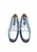 Load image into Gallery viewer, NEIL BARRETT Size 12 Silver Patent Leather Oxfords
