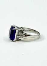 Load image into Gallery viewer, Platinum Amethyst Diamond Ring
