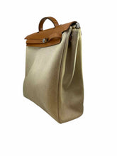 Load image into Gallery viewer, HERMES Herbag Beige Canvas Solid Backpack
