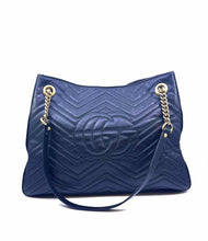 Load image into Gallery viewer, GUCCI Marmont Black Leather Quilted Handbag
