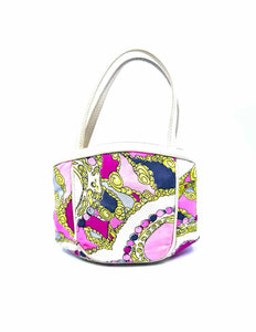 EMILIO PUCCI Multi-Color Silk Handbag