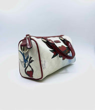 Load image into Gallery viewer, GUCCI Tattoo White, red Coated canvas Monogram Handbag
