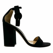 Load image into Gallery viewer, GIANVITO ROSSI Size 8 Black Suede Solid Sandals
