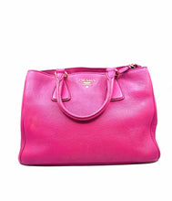 Load image into Gallery viewer, PRADA Pink Pebbled Leather Solid Handbag
