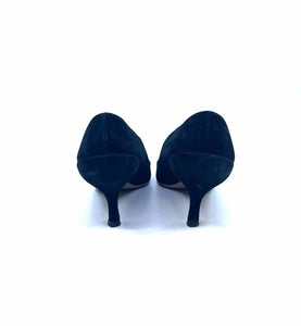 PRADA Size 10 Black Suede Solid Pumps