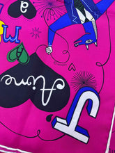 Load image into Gallery viewer, HERMES Pink Square 35&quot; Abstract Scarf
