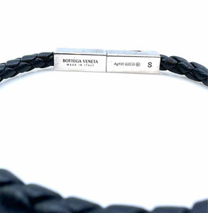 BOTTEGA VENETA Black Leather Bracelet