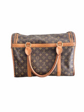 Load image into Gallery viewer, LOUIS VUITTON BROWN &amp; BEIGE Coated canvas Dog Carrier
