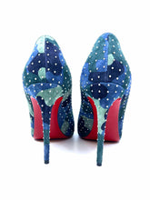 Load image into Gallery viewer, CHRISTIAN LOUBOUTIN Size 10 Blue Camoflage Pumps
