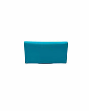 Load image into Gallery viewer, SALVATORE FERRAGAMO Continental Teal Leather Solid Wallet
