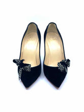 Load image into Gallery viewer, CHRISTIAN LOUBOUTIN Size 7.5 Black Velvet Solid Pumps
